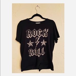Rock N Roll Graphic Tee Black
